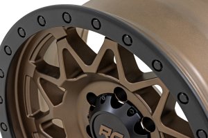 Wheel - Rough Country - 78 Series | Simulated Beadlock - Bronze/Black